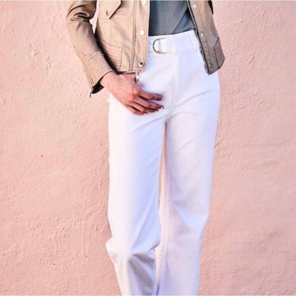 BRAND NEW- w/Tags White House Black Market Belted Wide-Leg Crop Pants - Size 2